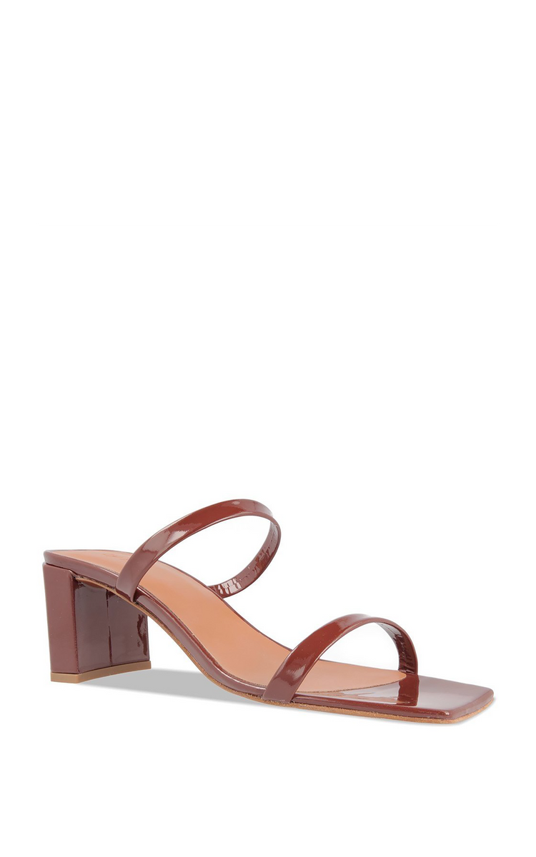 Tanya brown leather sandals Maison Muguet