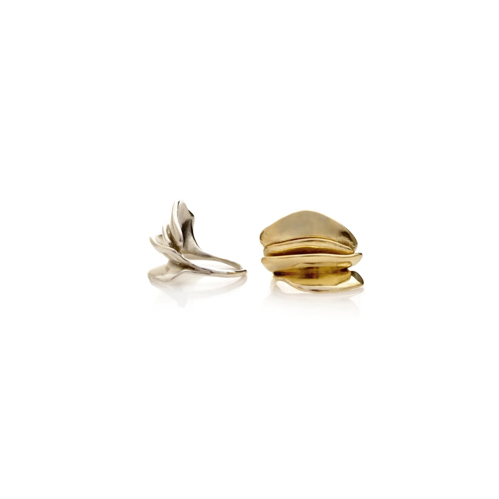 Two gold rings  Ranunculus Ring Ariana Boussard-Reifel