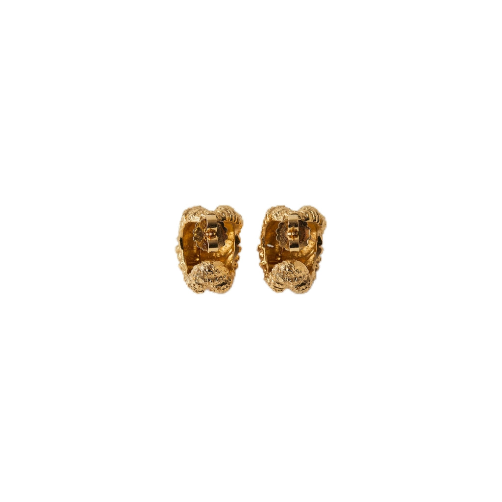 APAC Exclusive Talisman Hoops Earrings Gold Paola Sighinolfi