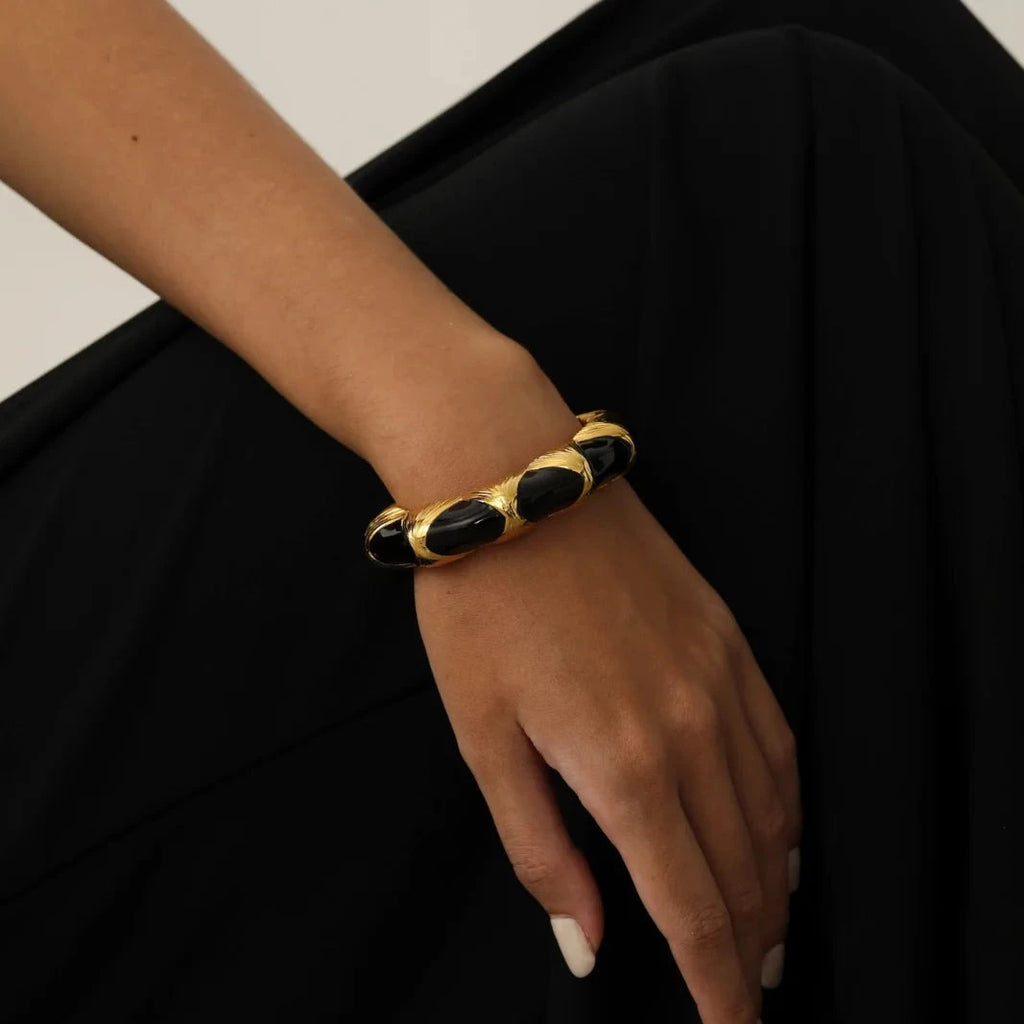 Aurelie Bidermann X Muguet Bracelet Black Aurelie Bidermann luxury fashion jewelry designer