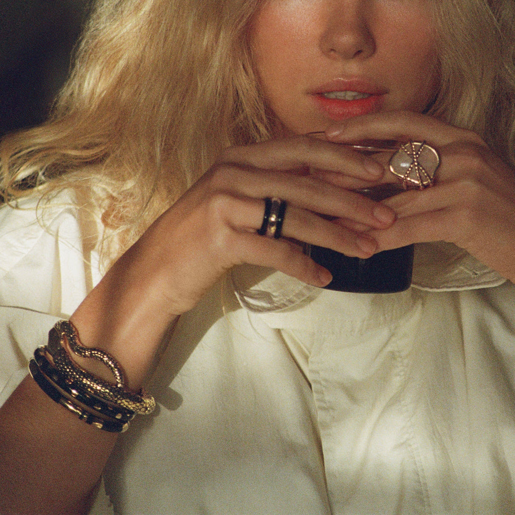 Aurelie Bidermann Black Nazca Ring