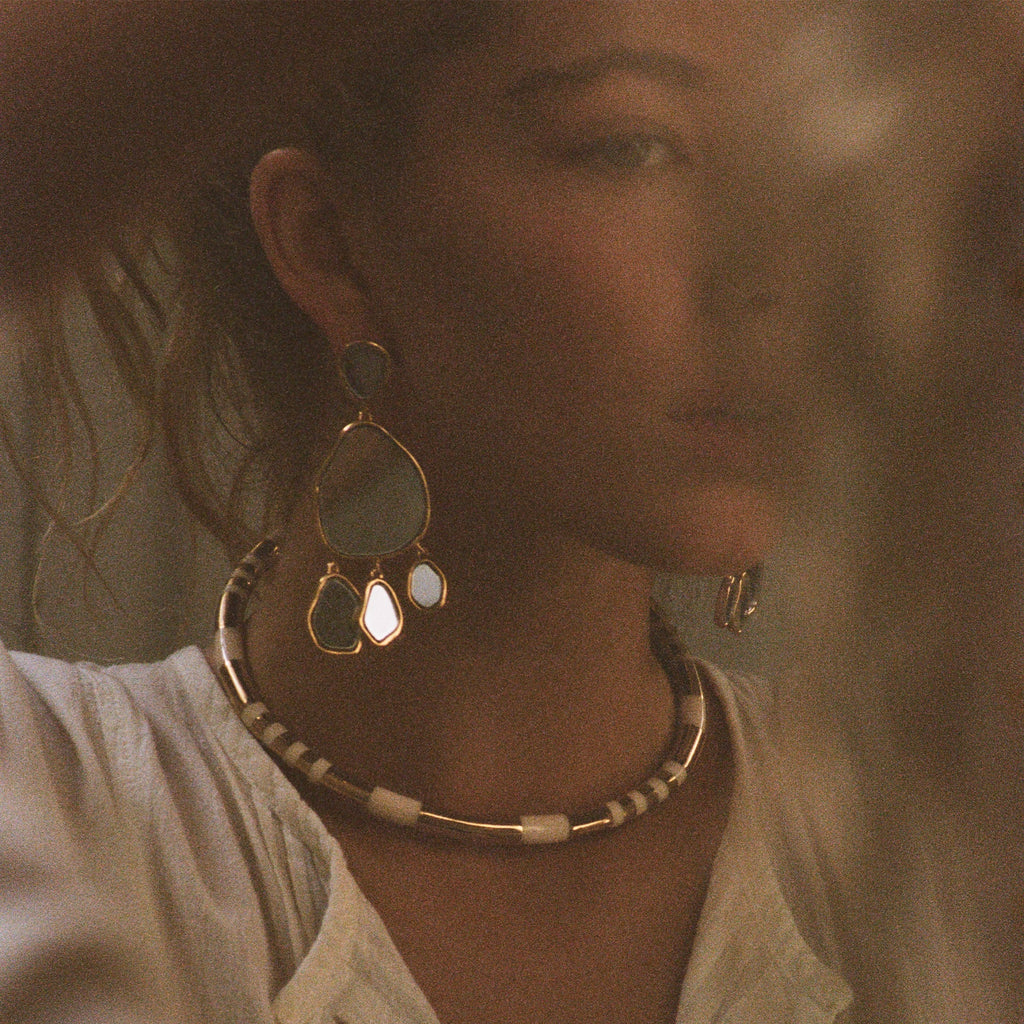 Aurelie Bidermann Ivory Positan Necklace