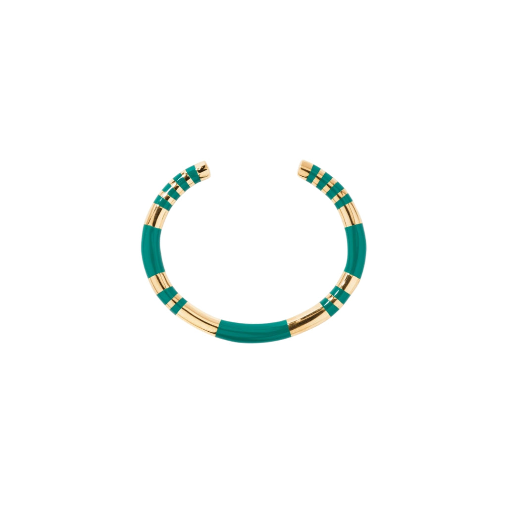 Aurelie Bidermann Positano Bangle Green Emerald 