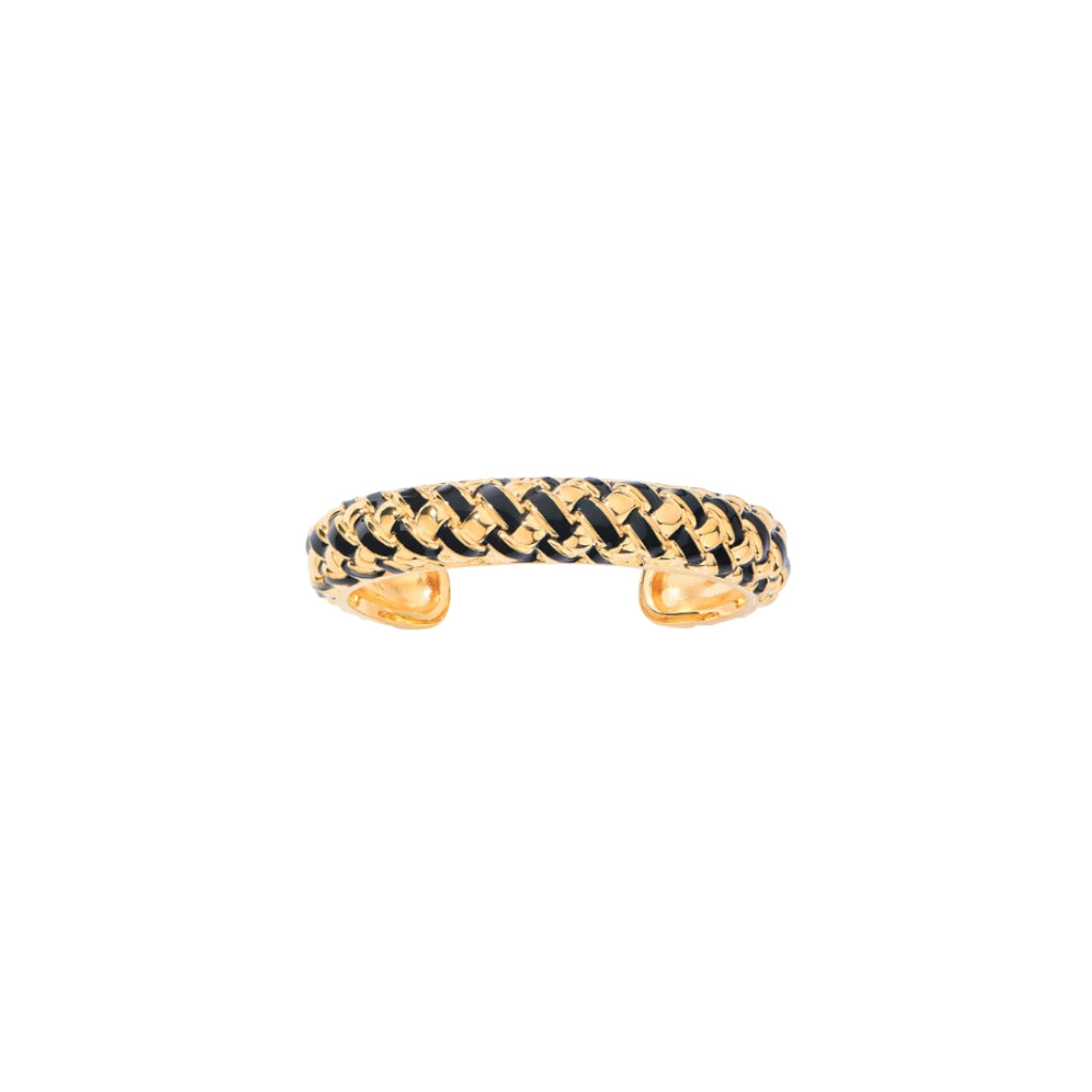 Aurelie Bidermann Harria Black Resin Bracelet