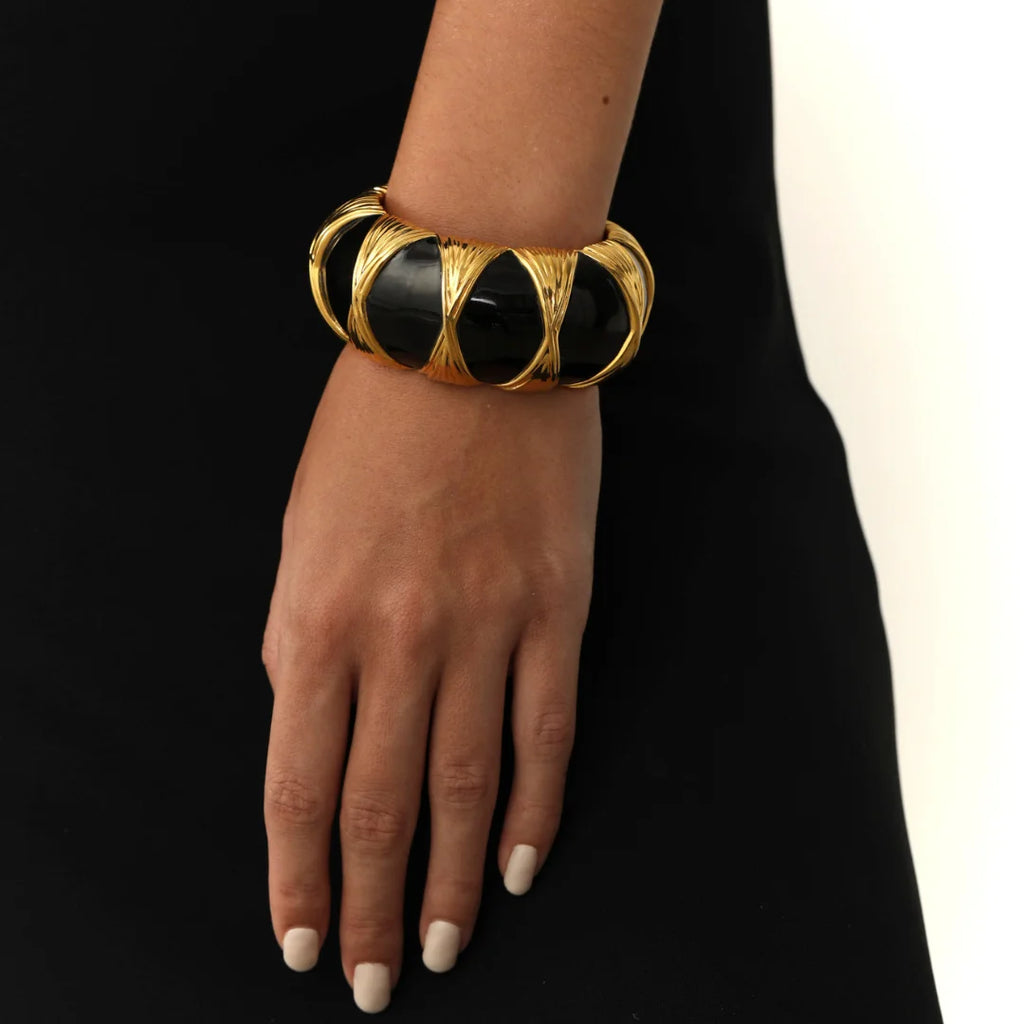 Aurelie Bidermann Cleopatra Thick Cuff - Maison Muguet X Aurelie Bidermann Exclusive Collection