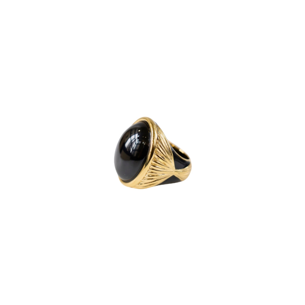 Aurelie Bidermann X Muguet Ring Black Luxury fashion jewelry designer