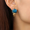 Back to Rome Cameo Clip Earrings with Cameo_Earrings_Jewelry_Blue_Gripoix