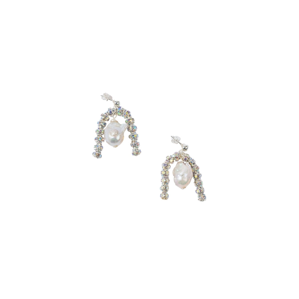 Baroque Paris Earrings Earrings Silver Pearl Octopuss.y