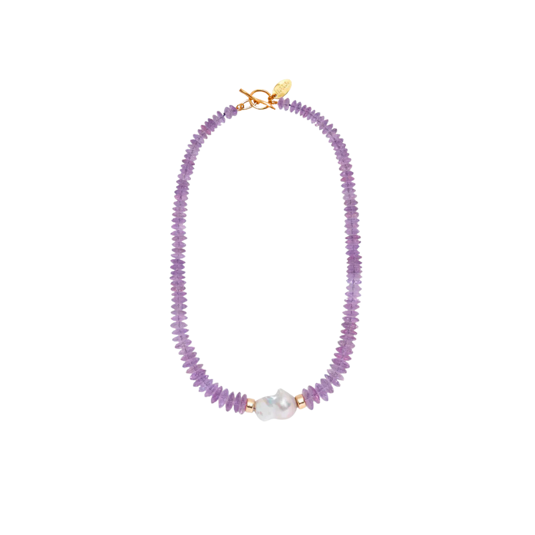 Calypso Necklace In iris luxury fashion jewelry maison muguet designer