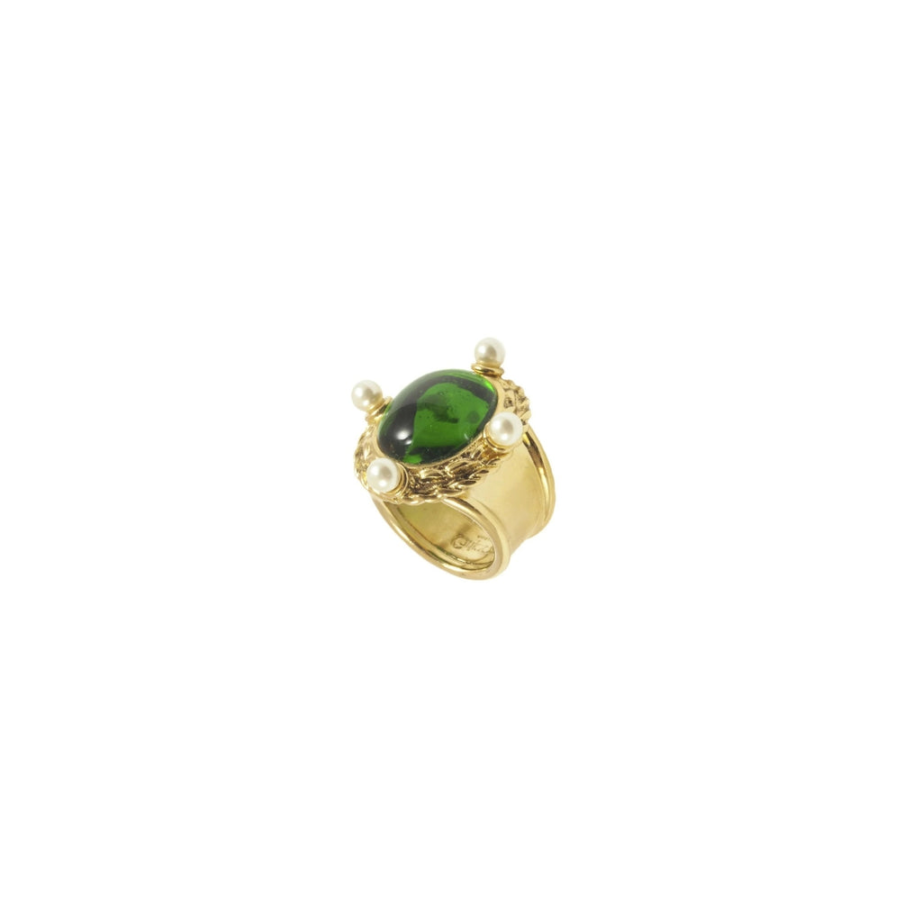 Chevaliere Pearl Ring_Jewelry_Emerald_Gripoix