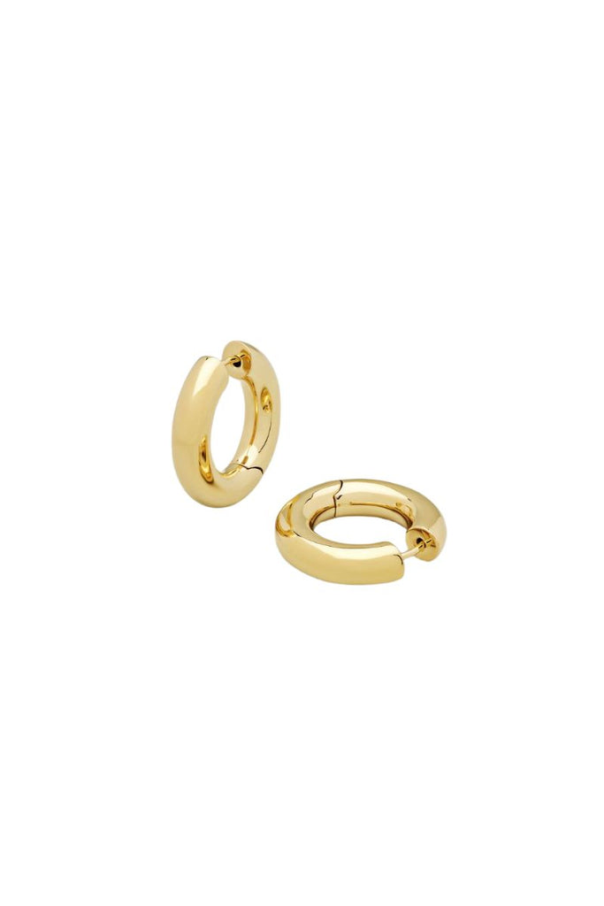 Chunky Hoops Medium Gold Earrings