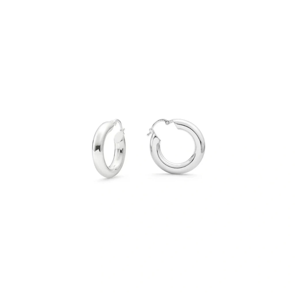 Classic Hoops Medium Silver Louve Maison muguet luxury_fashion jewelry product designer