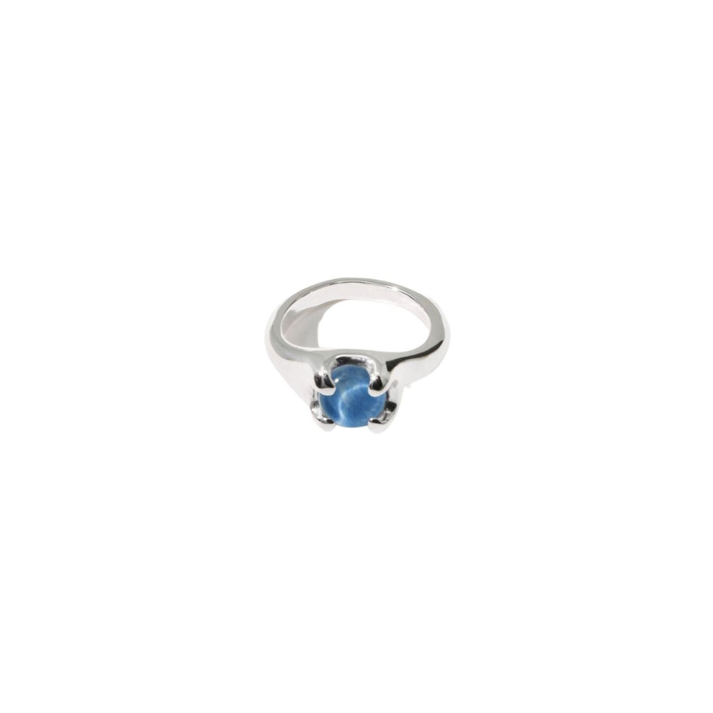 Cled Beam Ring Marble - Sea Sterling Silver