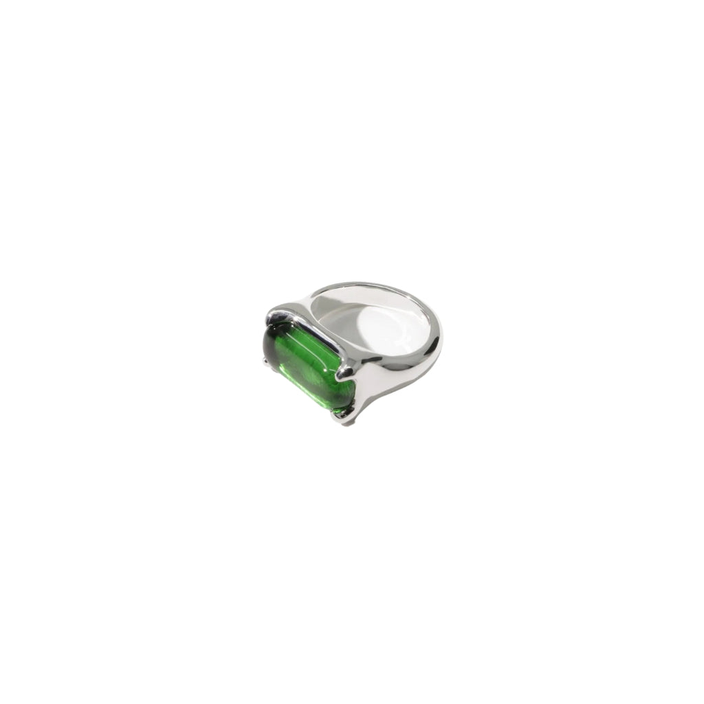 Cled Prism Ring - Green Forest Sterling Silver