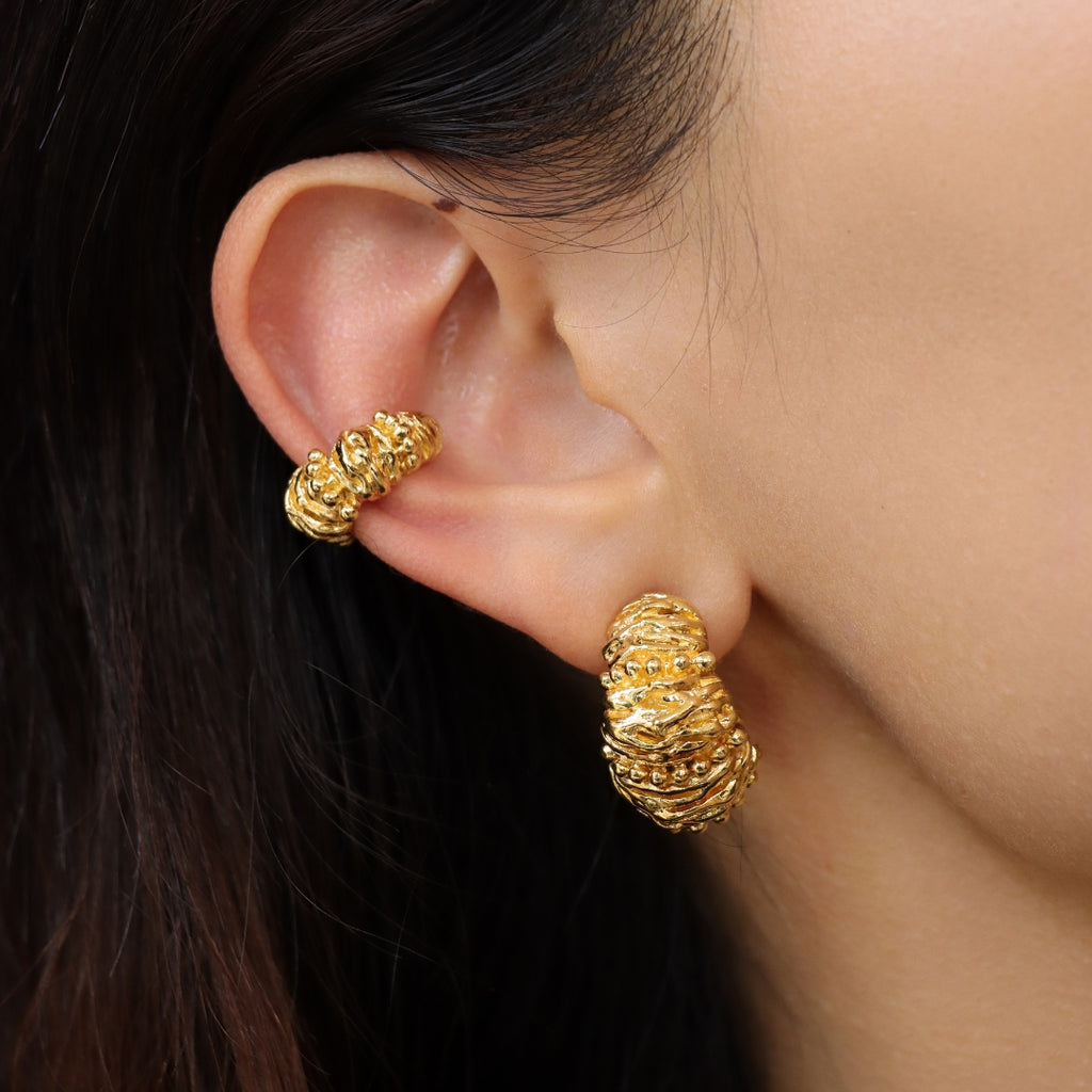 Cloe Ear Cuff_Earrings_Gold_Paola Sighinolfi