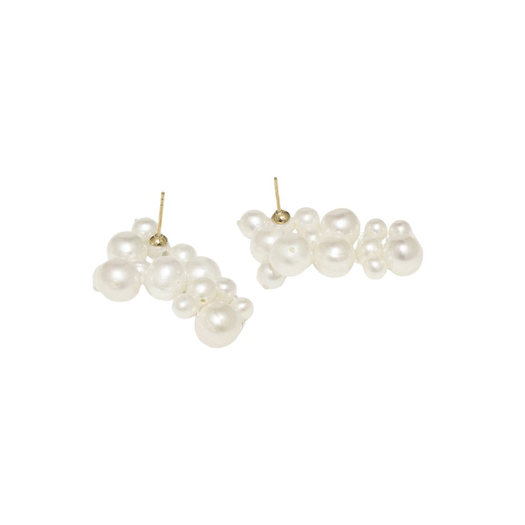 Completedworks What's the Big Idea? Pearl and Gold Vermeil Earrings