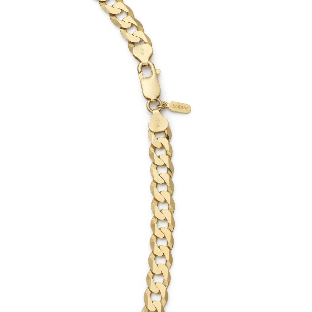 Curb Chain Necklace Gold Louve maison muguet fashion jewelry luxury