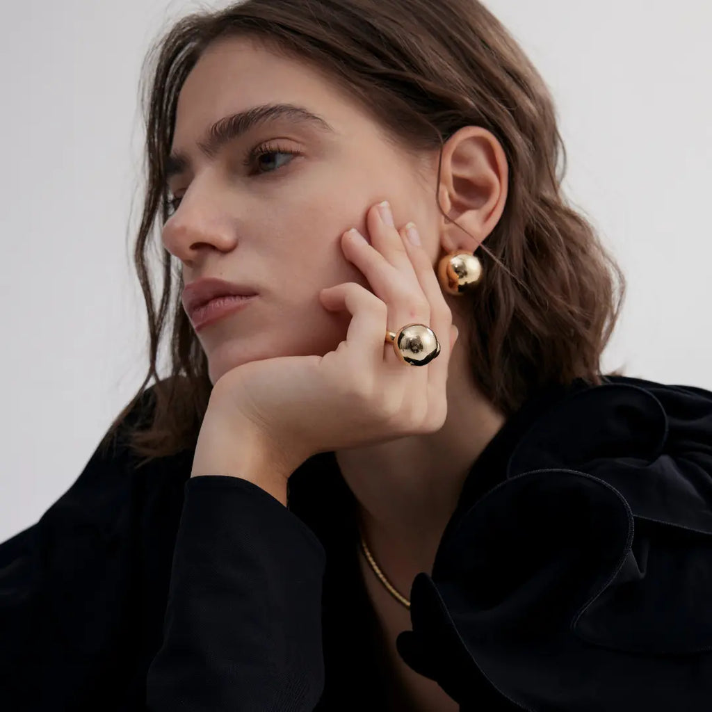 LOUVE Double Etoiles Ring Gold