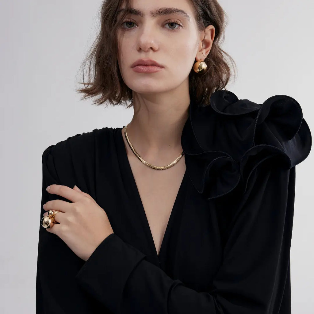 LOUVE Double Etoiles Ring Gold