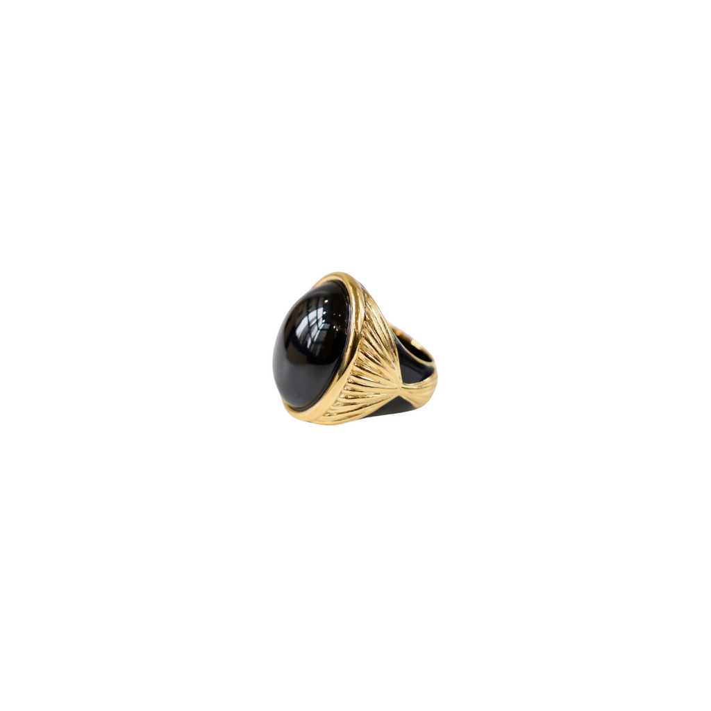 Aurelie Bidermann X Muguet Ring Black Luxury fashion jewelry designer