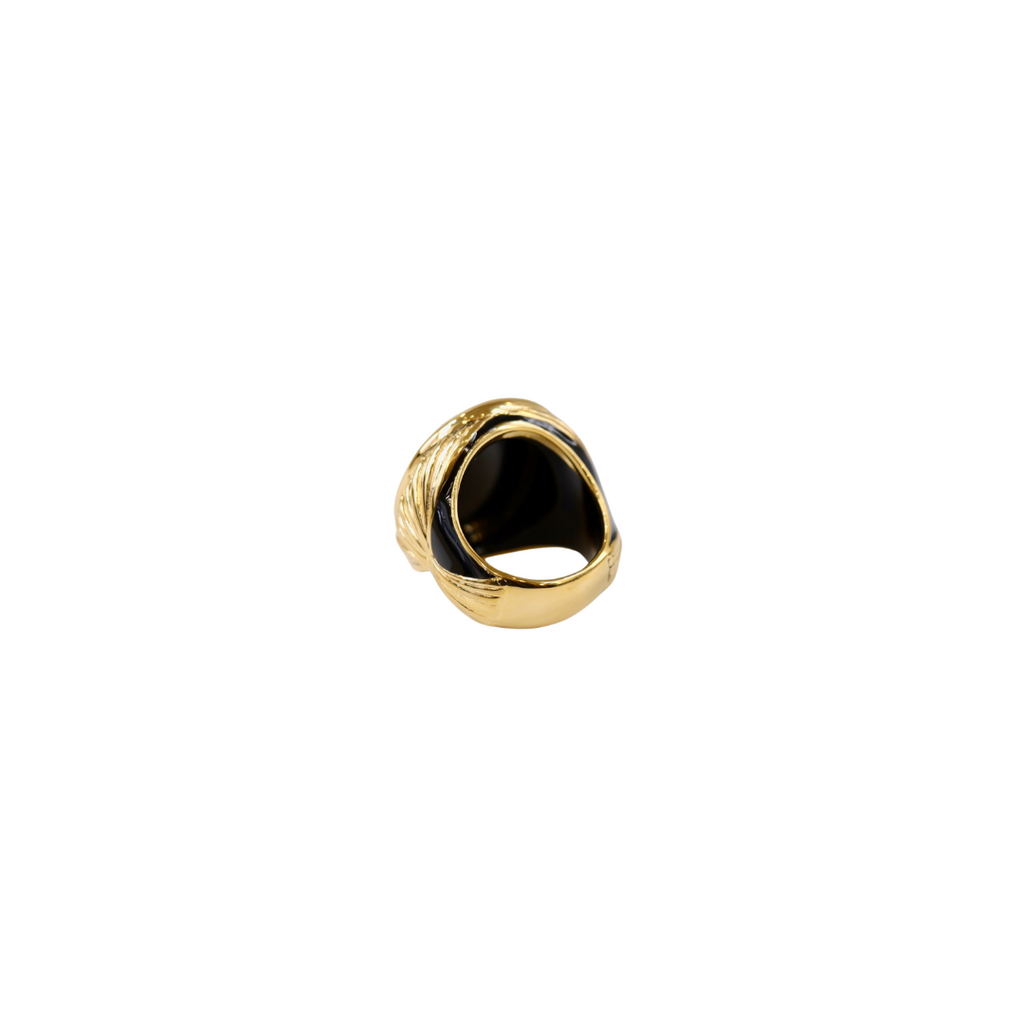 Aurelie Bidermann X Muguet Ring Black Luxury fashion jewelry designer