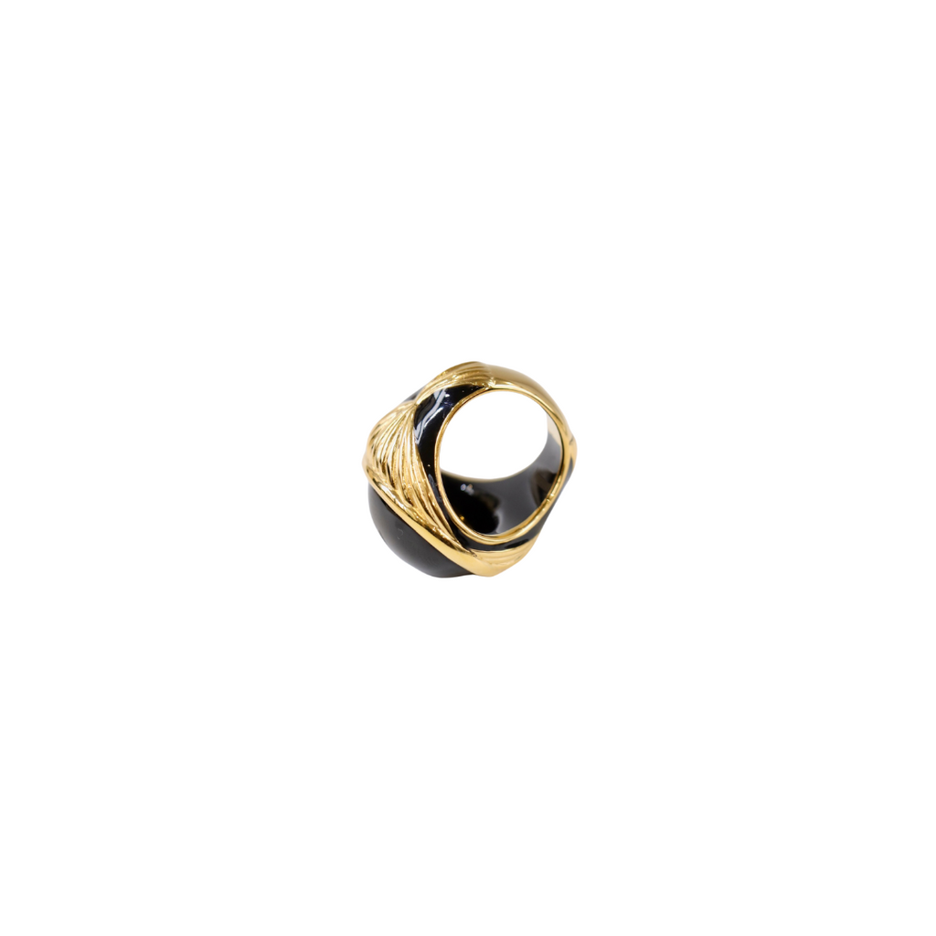 Aurelie Bidermann X Muguet Ring Black Luxury fashion jewelry designer