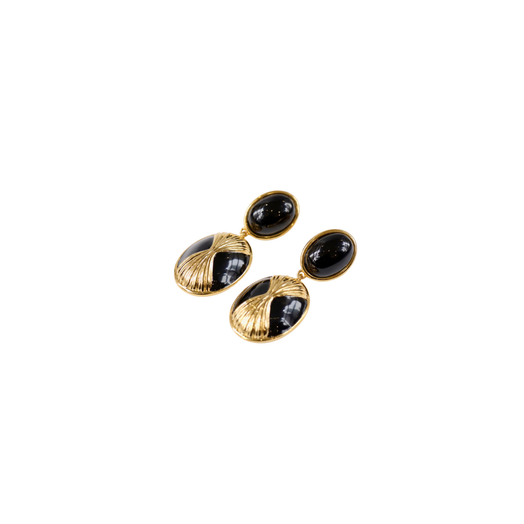 Aurelie Biderman X Maison Muguet Earrings Black Aurelie Bidermann luxury jewelry fashion