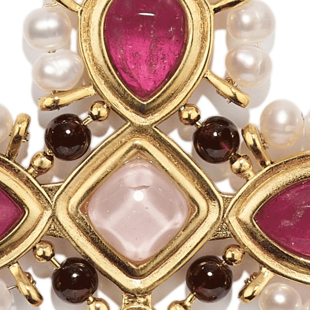 Goossens Venise Grape Cross Necklace