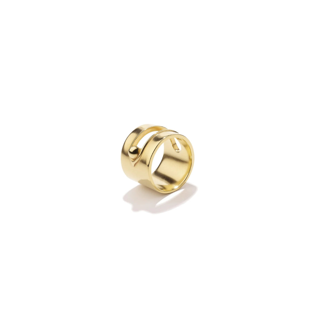 Goossens Boucle Large Ring Yellow Gold