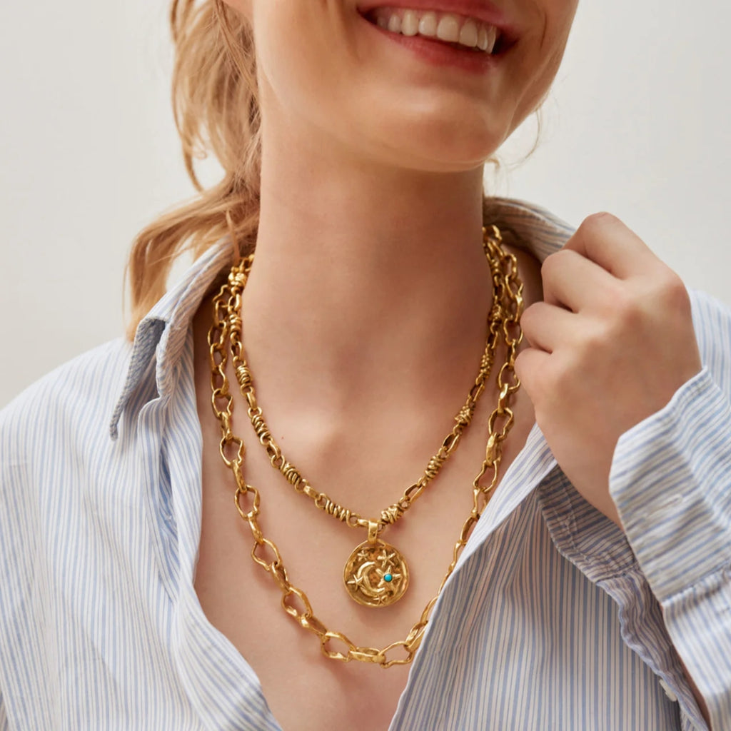 Goossens Talisman Astro Moon Necklace