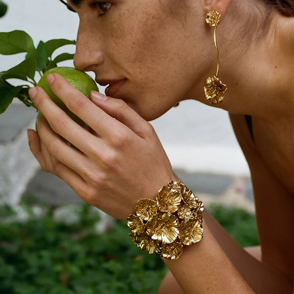 Goossens Fleur de Pavot Pendant Earrings