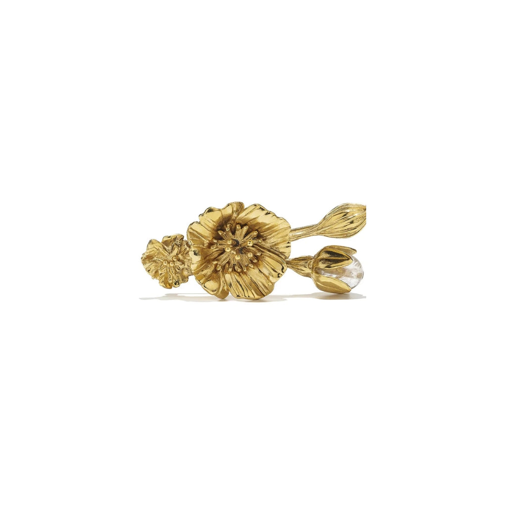 Goossens Fleur de Pavot Poppy Flower Bouquet Brooch