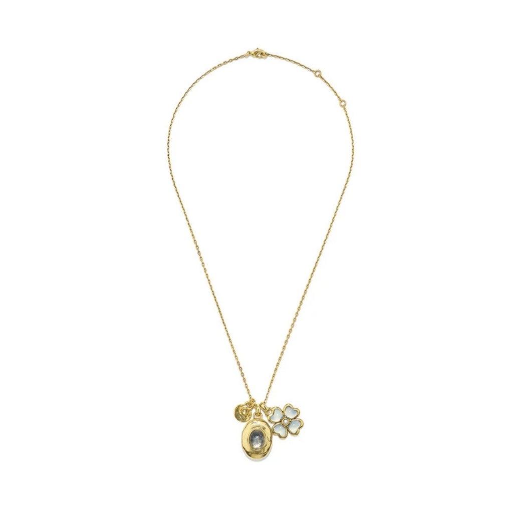 Goossens Talisman Trefle Duo Charms Secret Locket Pendant