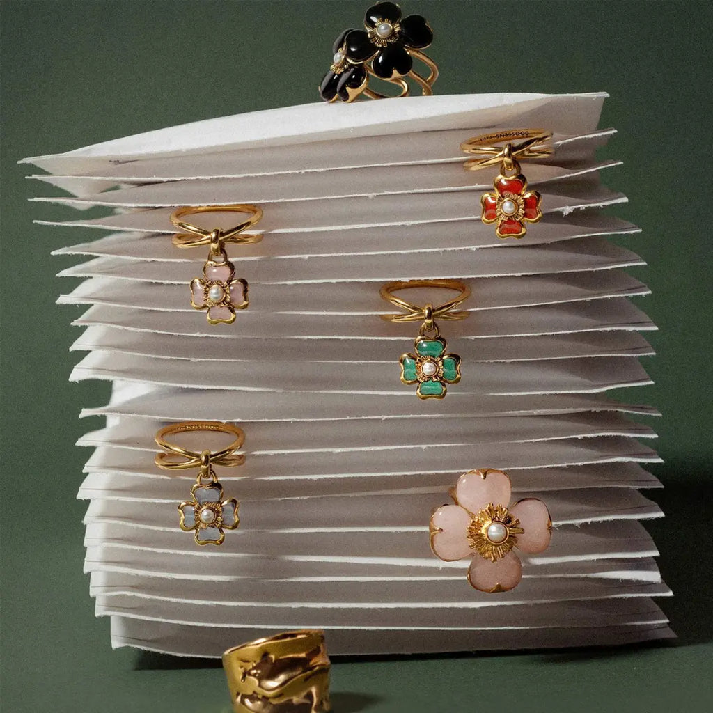 Goossens Talisman Trefle Ring Maison muguet fashion jewelry luxury designer