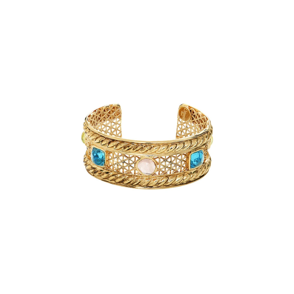 Gripoix Back to Rome Adjustable Small Cuff Gold
