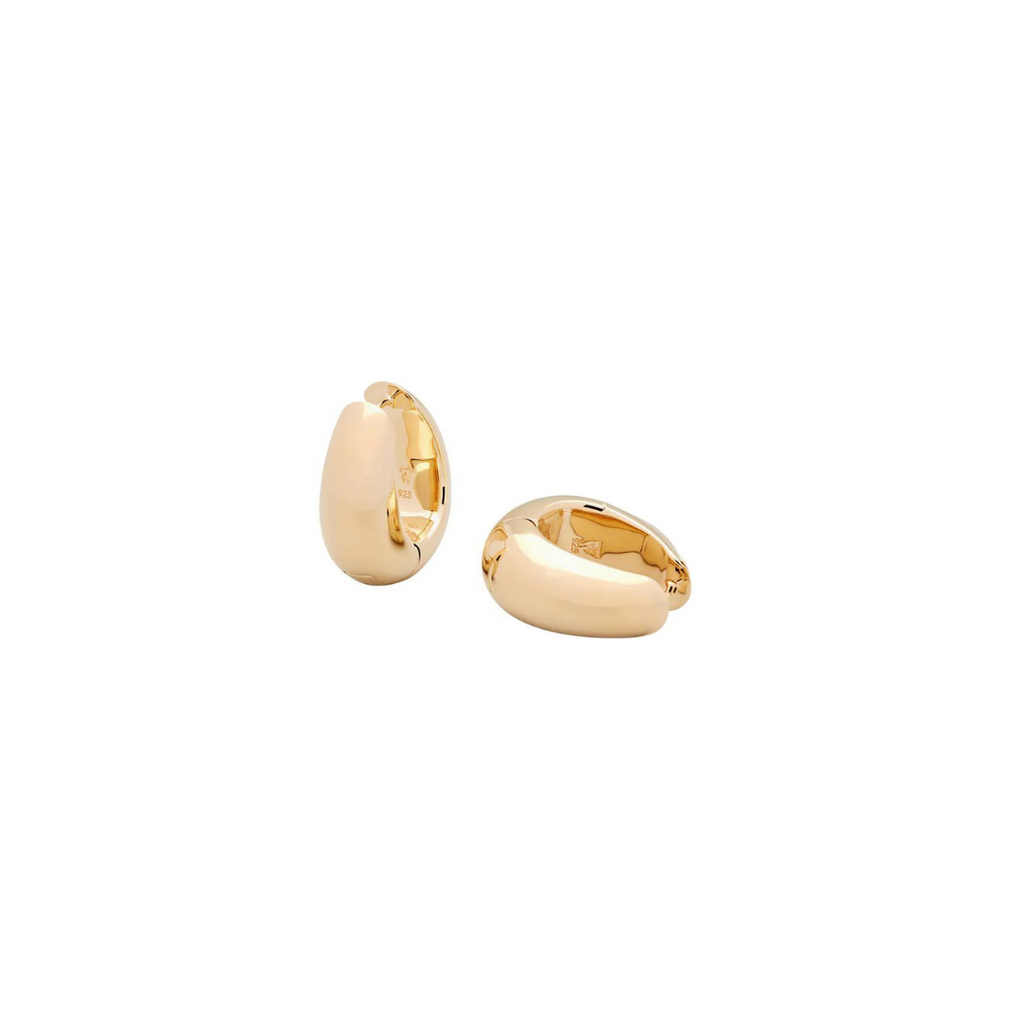 Ice Hoops Large Gold