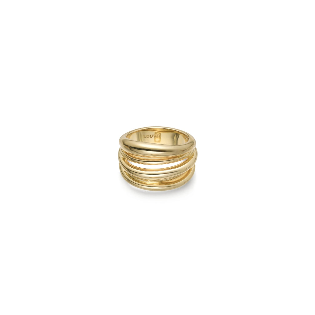 LOUVE Lasso I Ring Gold 