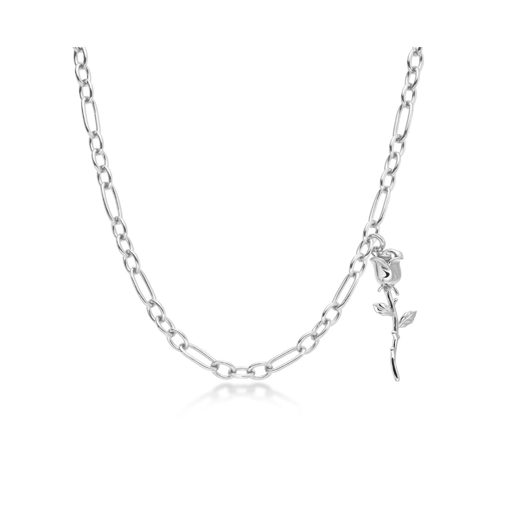LOUVE Le Petit Prince Necklace Silver +The One And Only Rose Silver