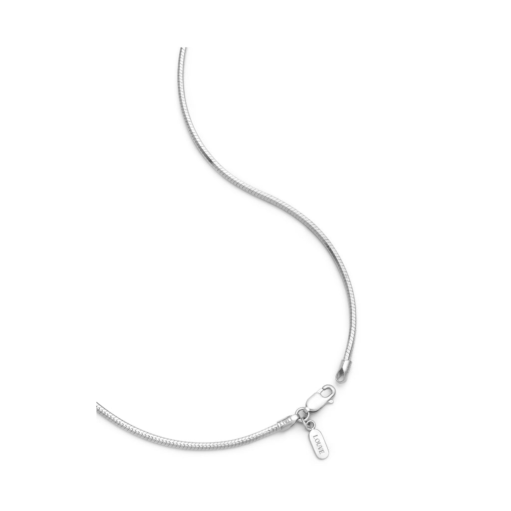 LOUVE Parisian Necklace 120cm silver