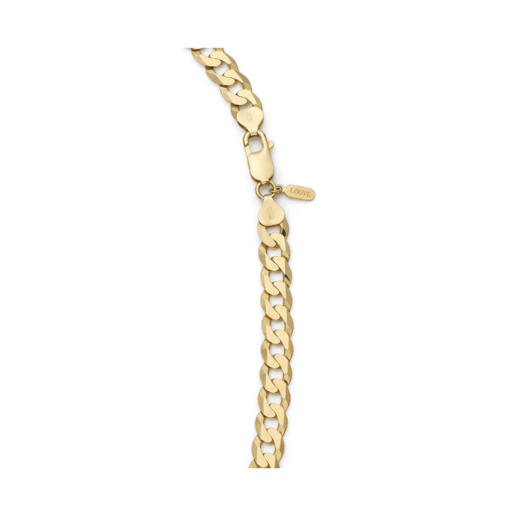 LOUVE Curb Chain Necklace Gold