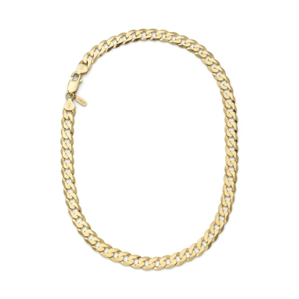 LOUVE Curb Chain Necklace Gold