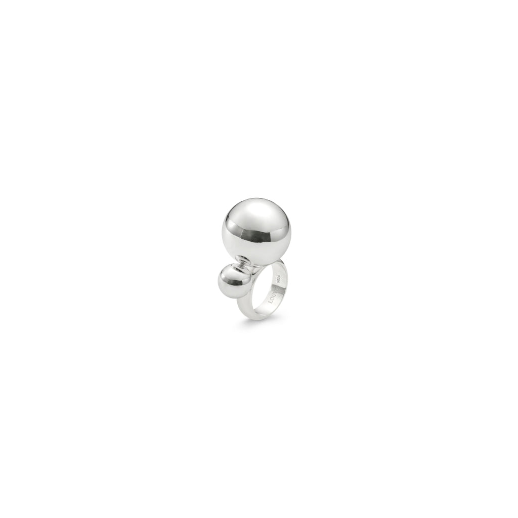 LOUVE Double Etoiles Ring Silver