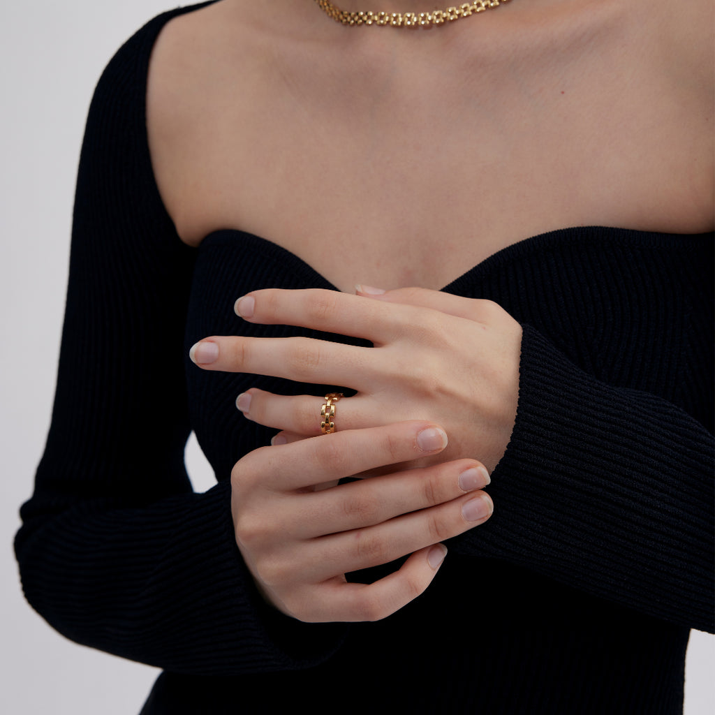 LOUVR Panthère Chain Ring