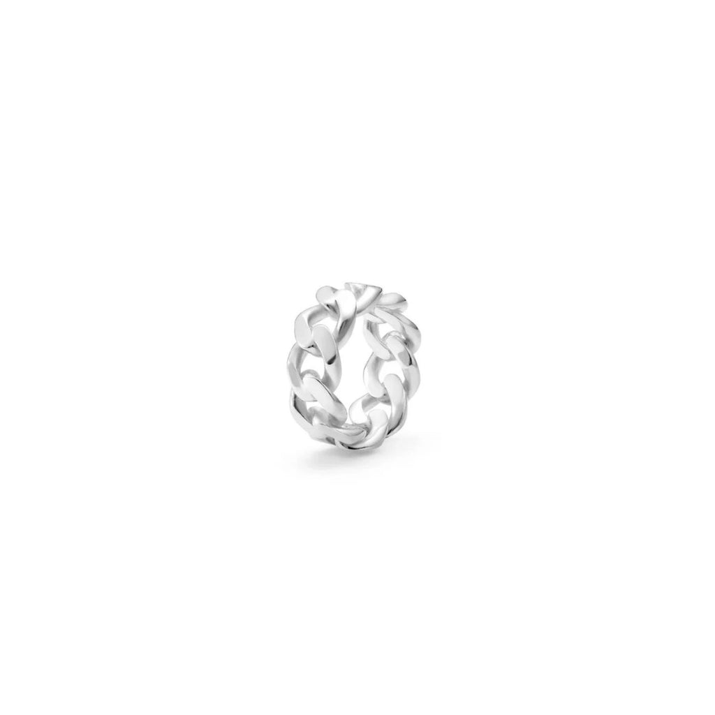 Louve thick cuban ring silver maison muguet rings for women luxury fashion products