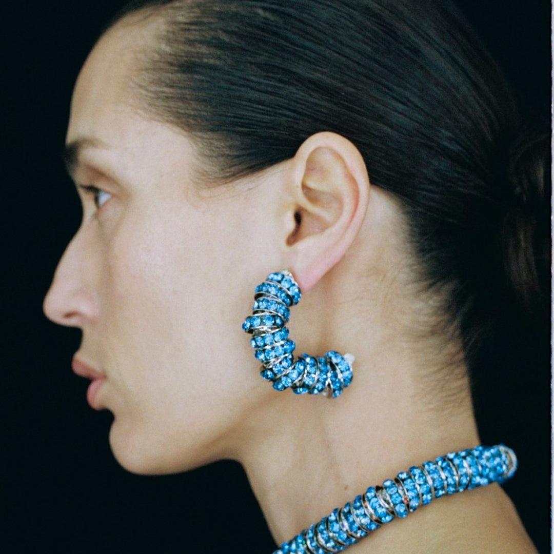 Luxury fashion jewelry Diamond Hoops Sapphire Pearl Octopuss.y