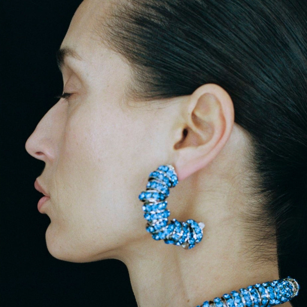 Luxury fashion jewelry Diamond Hoops Sapphire Pearl Octopuss.y