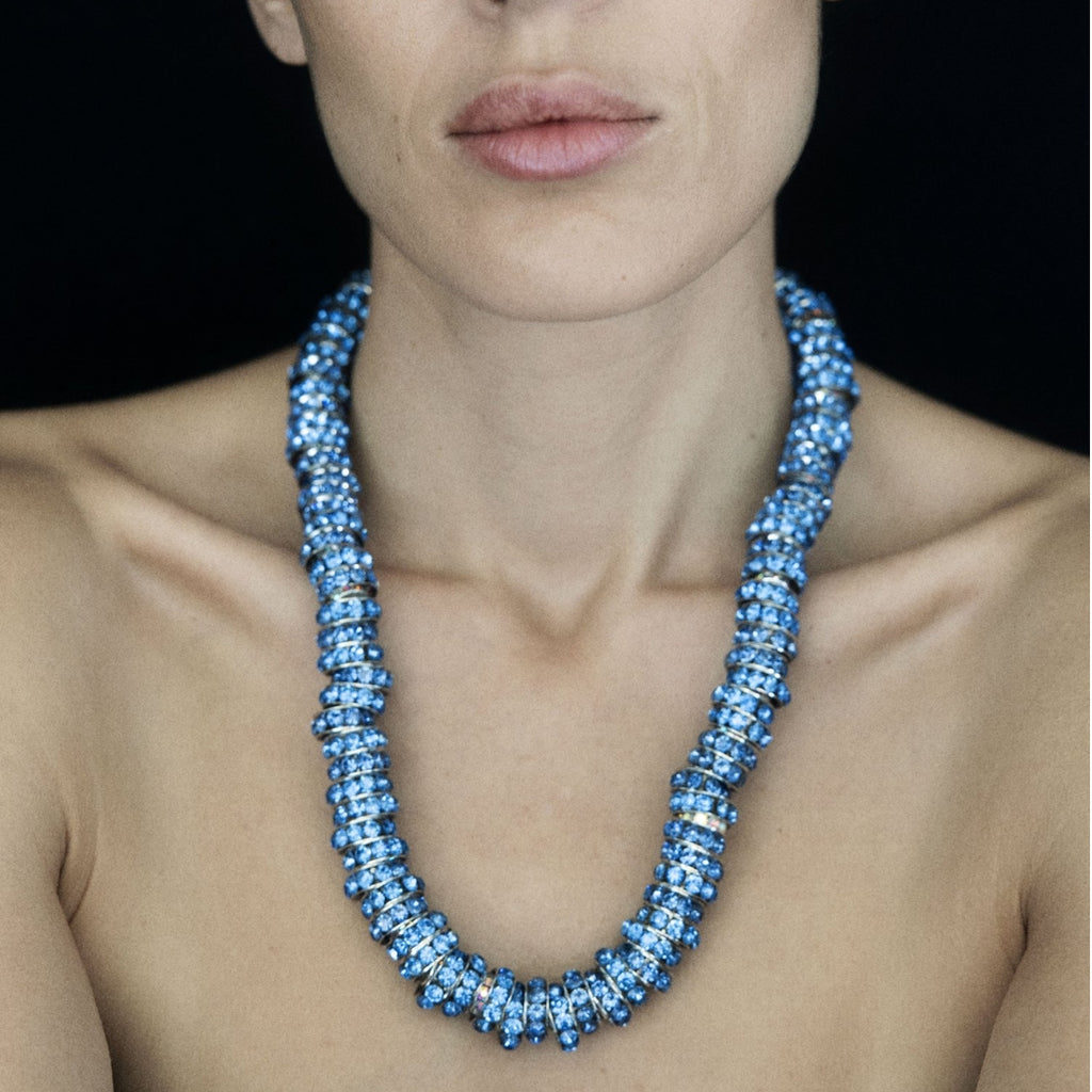 luxury fashion Jewelry Knot Choker Sapphire Pearl Octopuss.y