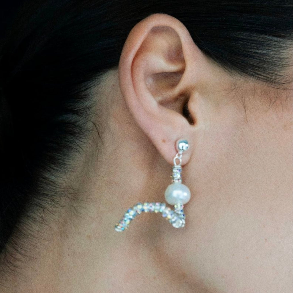 luxury fashion Jewelry Tiny Silver Snakes Pearl Octopuss.y