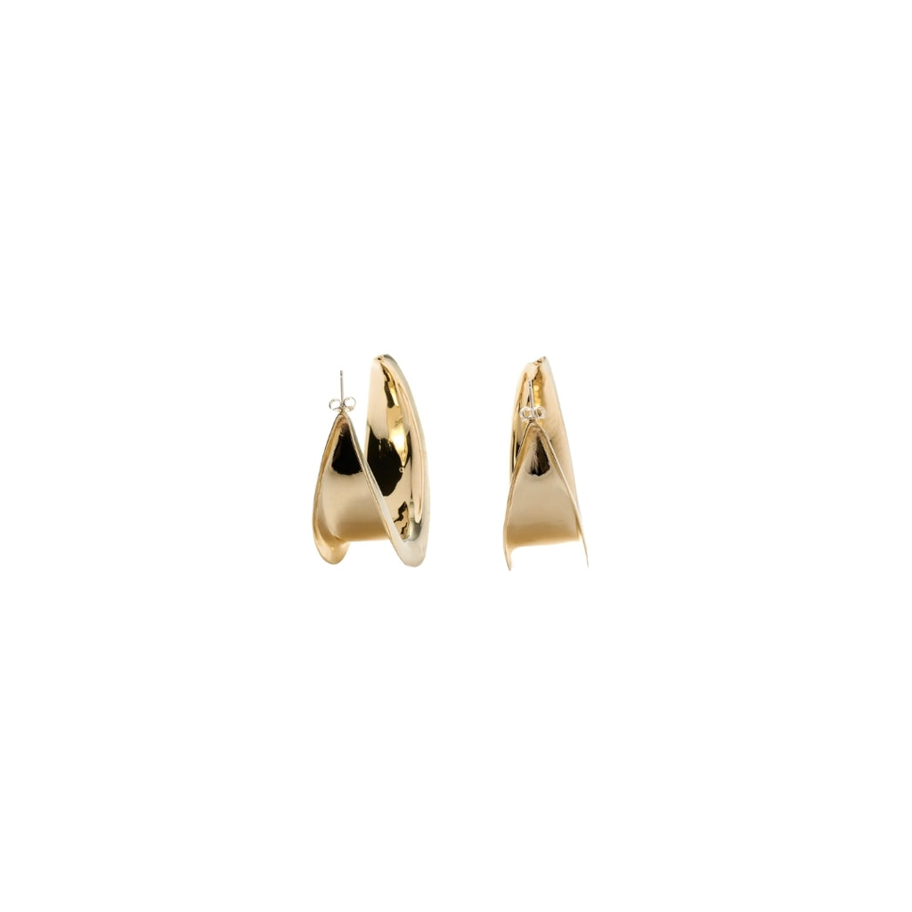 Mezza Hoops_Earrings_Bronze_Ariana Boussard-Reifel