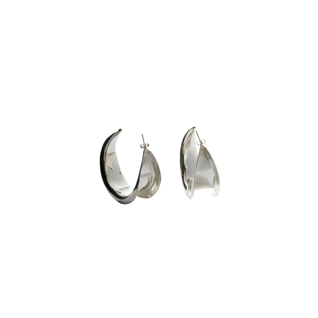 Mezza Hoops_Earrings_Sterling Silver_Ariana Boussard-Reifel